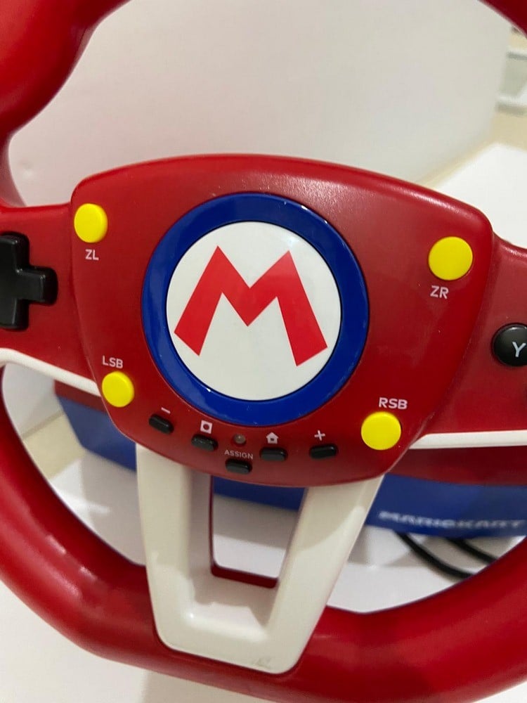 Old Nintendo Mini Mario Kart Racing Wheel Switch 2 - 4