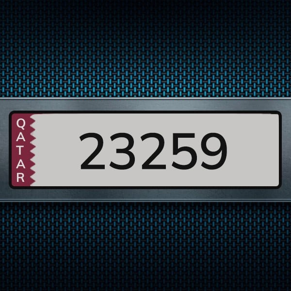 لوحة سيارة 23259 - 1