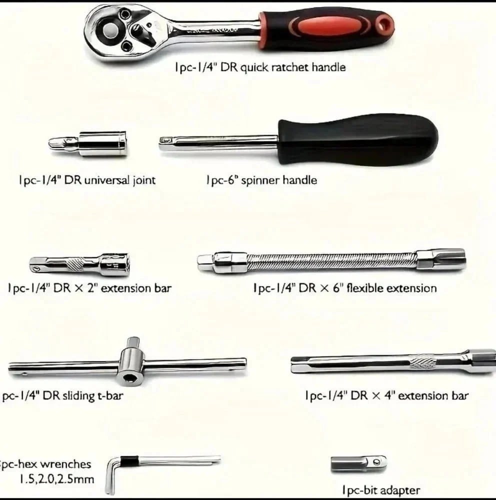 Professional 46-Piece Tool Set Made From High-Quality - 1 - 2