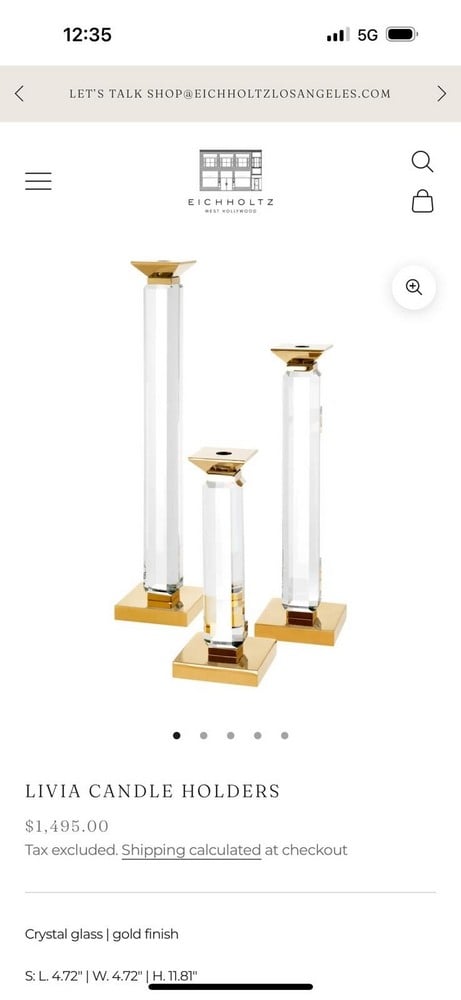 Luxury Candleholder Set – 3 Pieces - 2