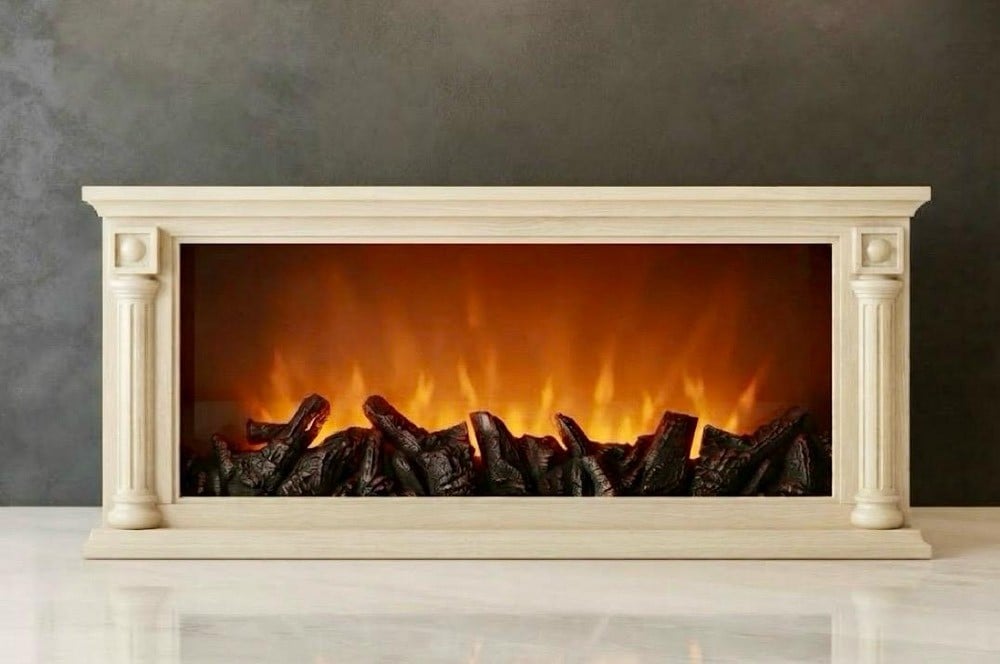 Decorative Classic Fireplace Replica With Flame Lighting - 6