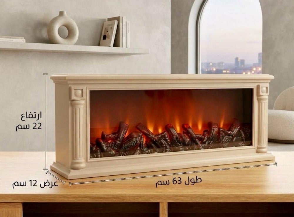 Decorative Classic Fireplace Replica With Flame Lighting - 3