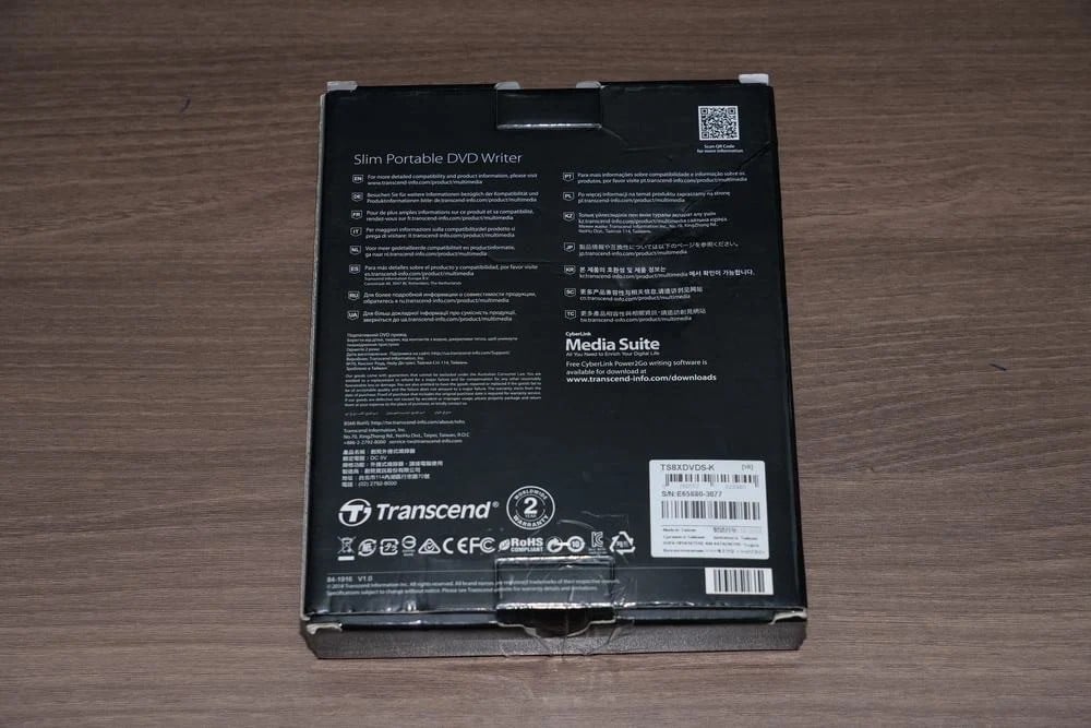 قارئ DVD محمول نحيف (Transcend) - 2