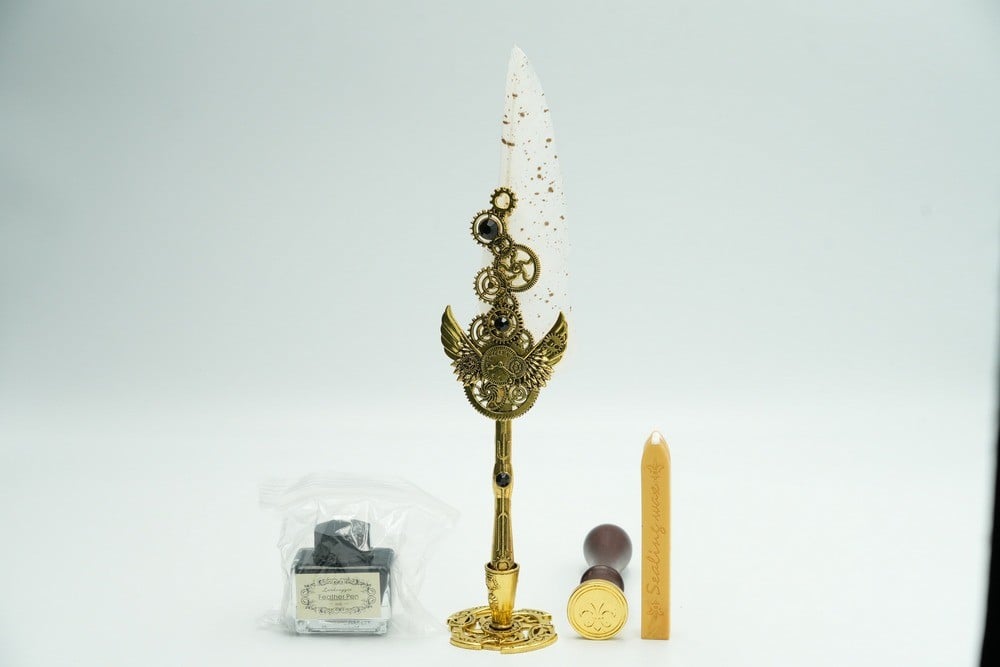 A quill pen with ink that imitates medieval pens - 2