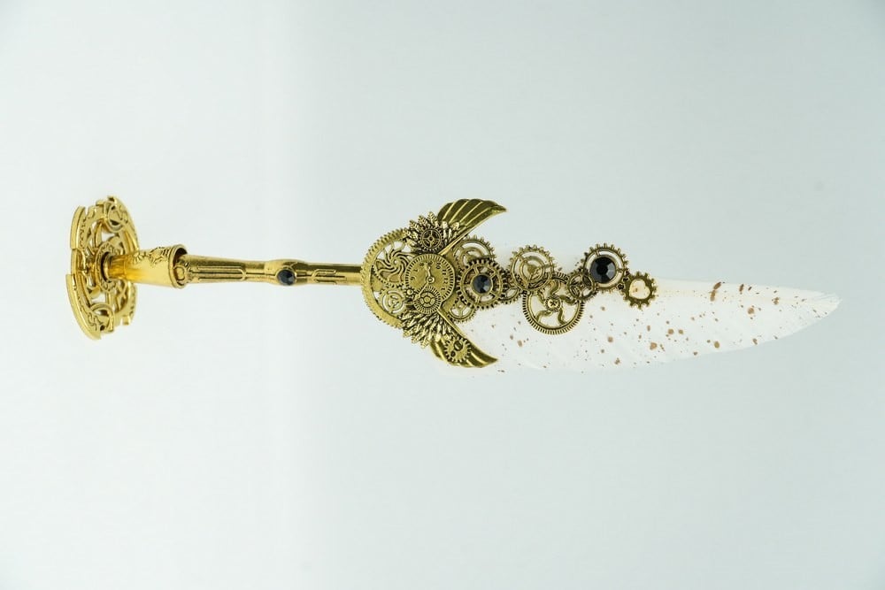 A quill pen with ink that imitates medieval pens - 3