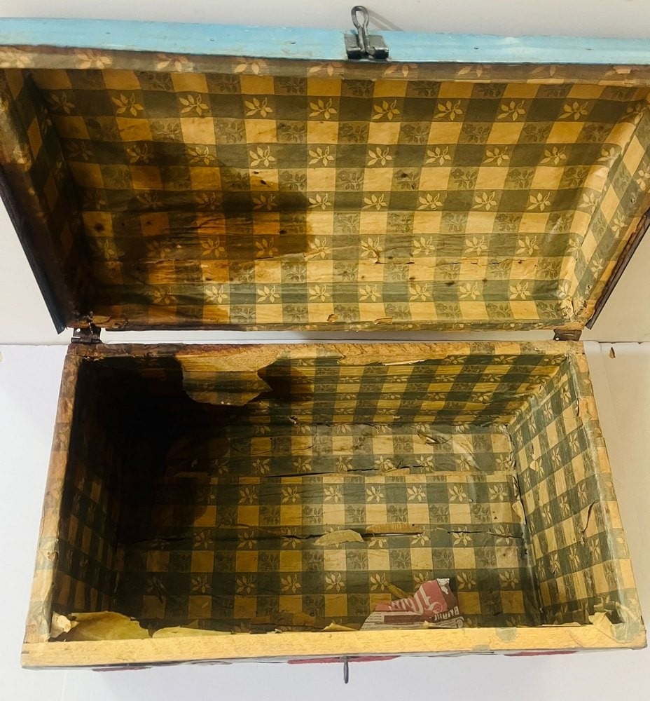 Antique Wooden Chest - 4