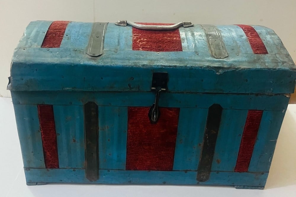 Antique Wooden Chest - 1