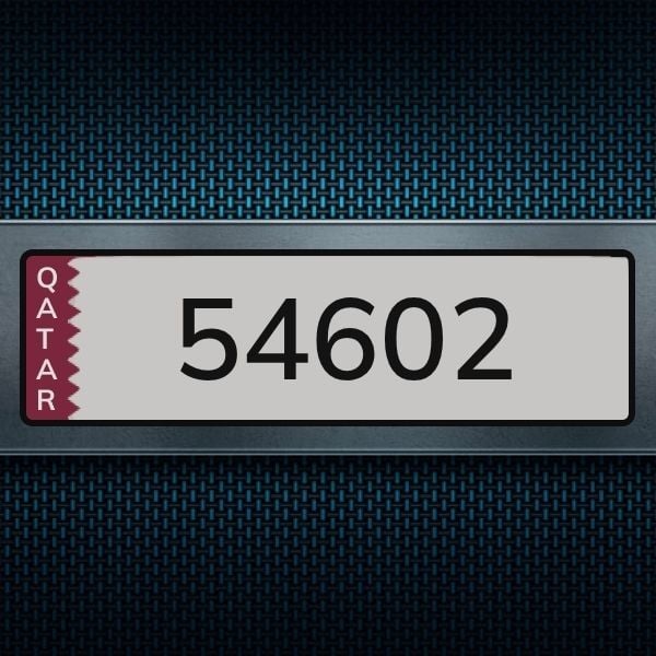 Car Plate 54602 - 1