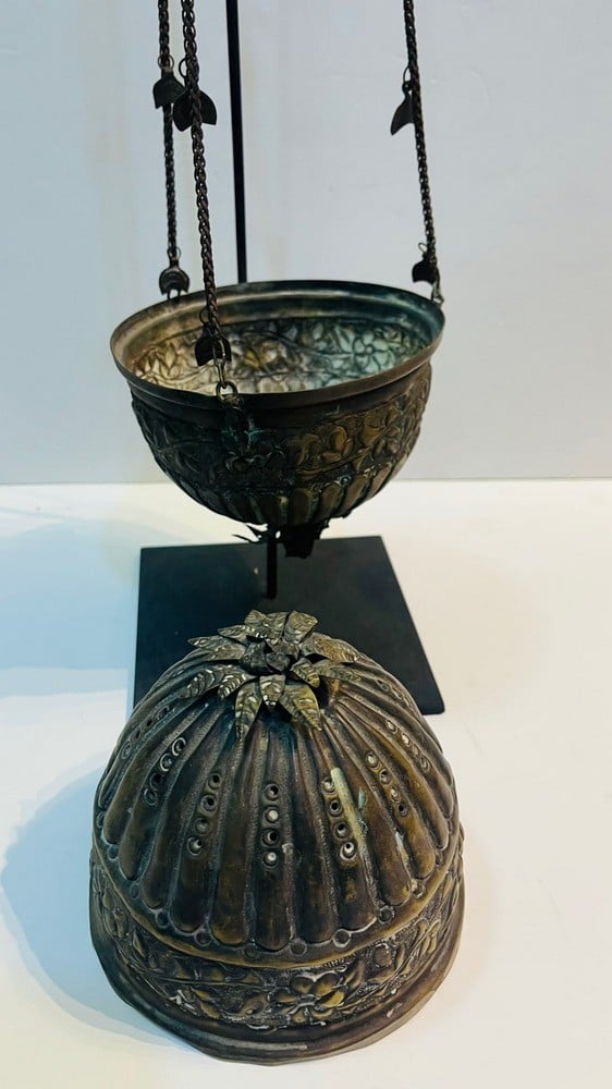 Antique Hanging Ottoman Incense Burner - 6