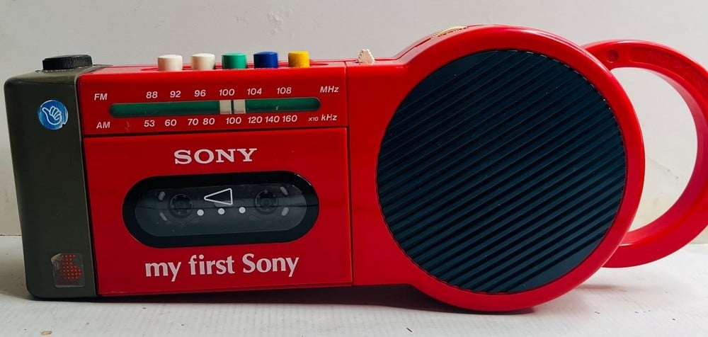 Vintage SONY Cassette Recorder and Radio - 1