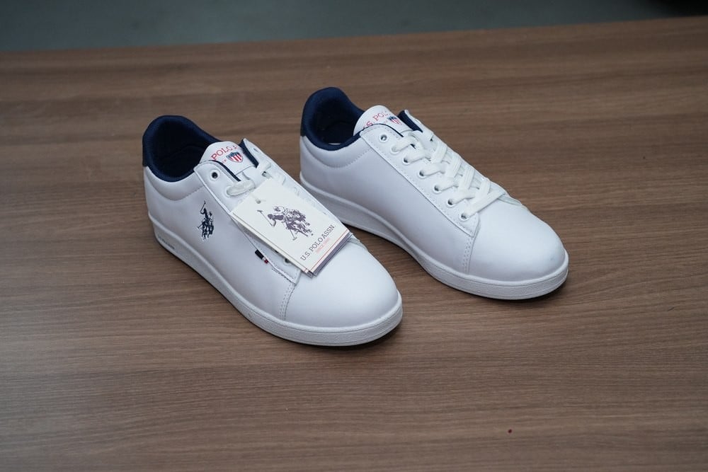 حذاء رياضي جلد أبيض U.S. Polo Assn. - 5