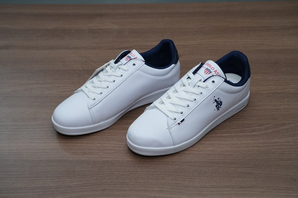 حذاء رياضي جلد أبيض U.S. Polo Assn. - 1