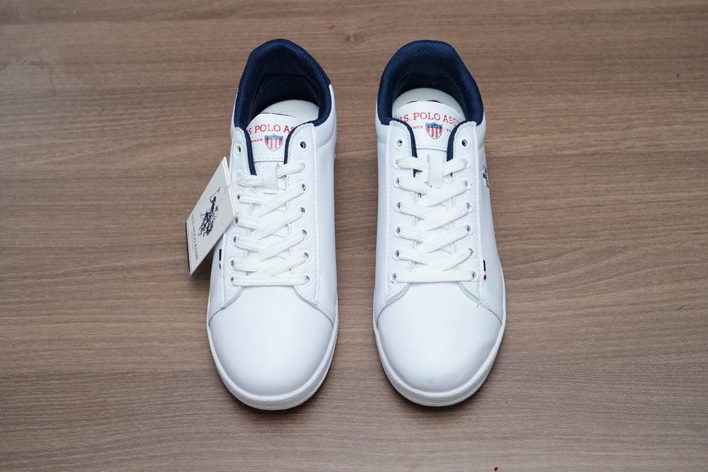 حذاء رياضي جلد أبيض U.S. Polo Assn. - 4