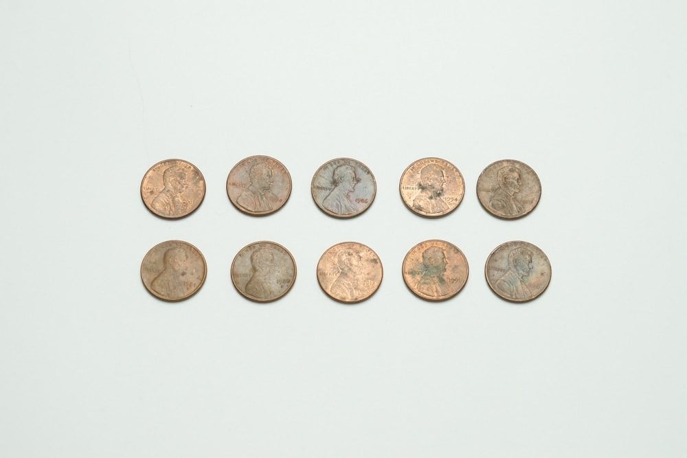 Collection Of 10 American One-Cent Coins – Lincoln Cents - 2