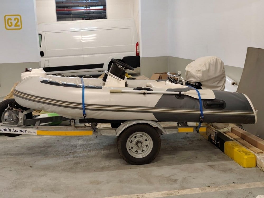 Rigid Inflatable Boat (Rib) With Trailer With 15 Hp Motor - 4