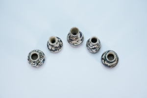 Set of Five Antique Pottery Vessels or Vases - 12