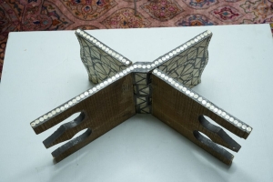 Traditional Inlaid Wooden Quran Stand - 2