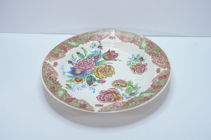 Round Decorative Ceramic Plate - 2