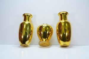 Set of Ornate Golden Vases - 2