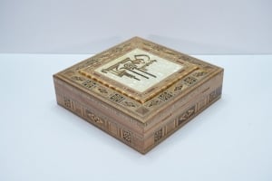 Set of Five Square Wooden Boxes - 4 - 5