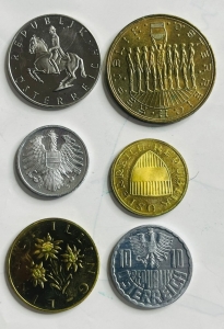 طقم عملات نمساوية قديمة – جمهورية النمسا - 3