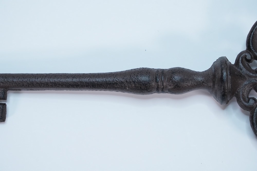 Ornate Metal Key With A Old Design - 9