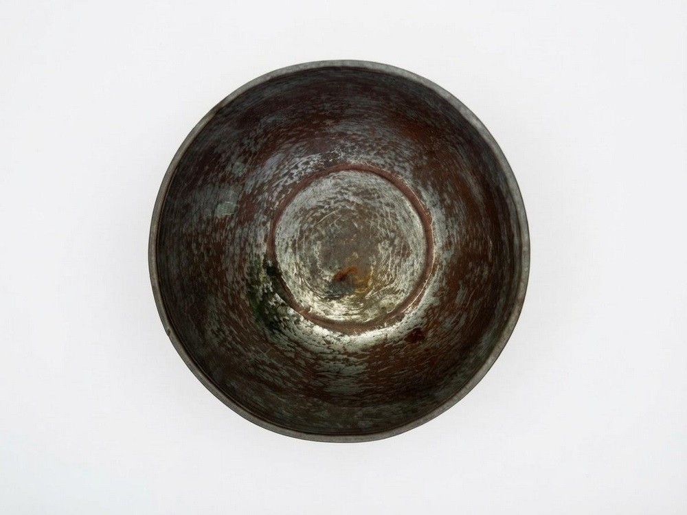 Old Inscribed Metal Healing Bowl - 4