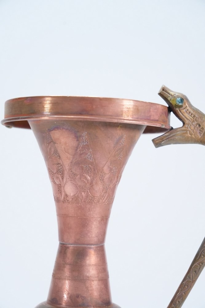 Old Copper Pitcher Or Vessel. - 6