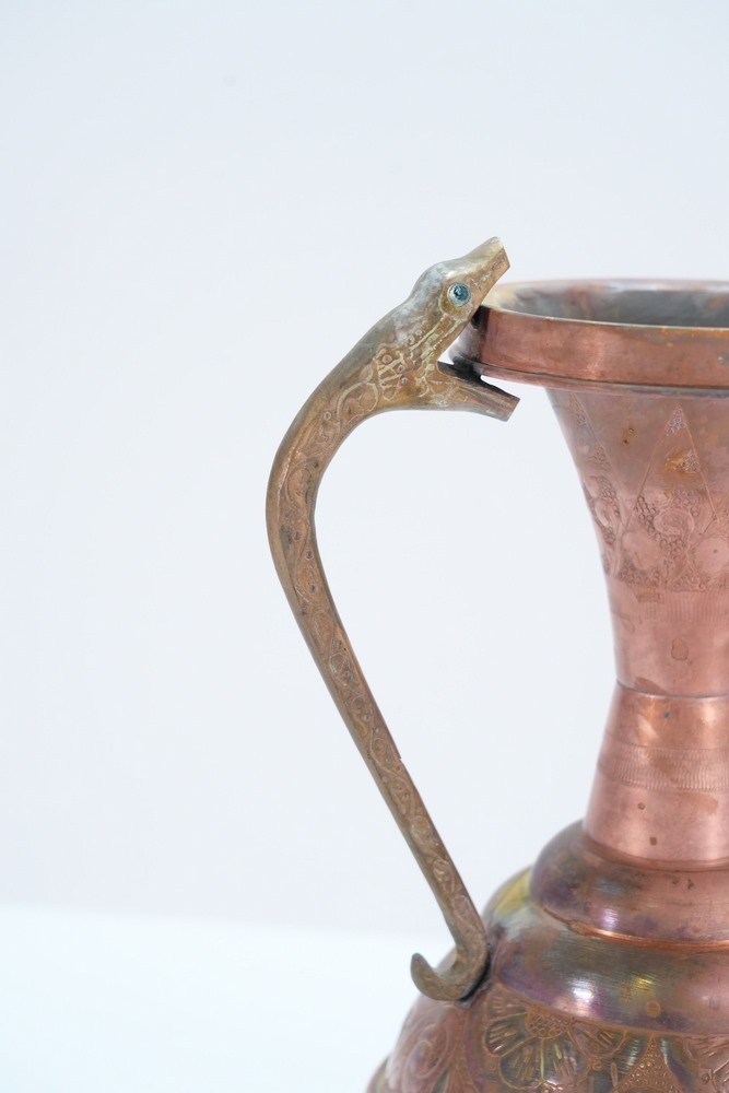 Old Copper Pitcher Or Vessel. - 4