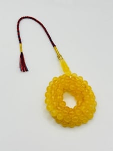 Natural Round Amber Prayer Beads (Kaliningrad) - 1 - 2