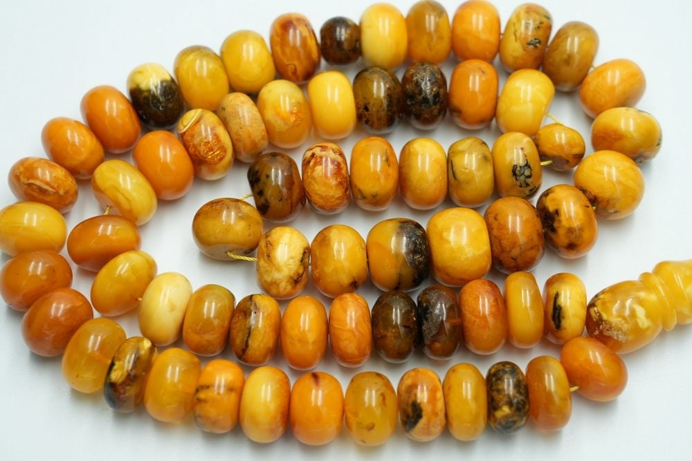Natural Antique Amber Prayer Beads - 2
