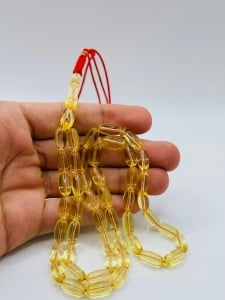 مسباح كهرمان طبيعي شفاف صنوبري  مائي تخريم سوبر (كلينغرادي) - 2