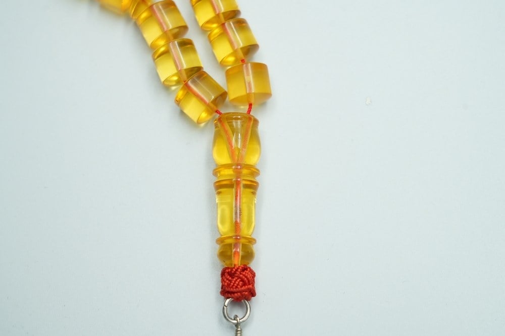 Natural Amber Prayer Beads - 5