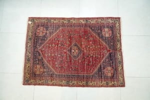 Antique Hand-Knotted Persian Iranian Rug - 2 - 7