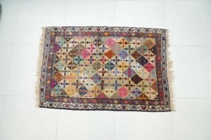 Antique Hand-Knotted Persian Iranian Rug - 3 - 2