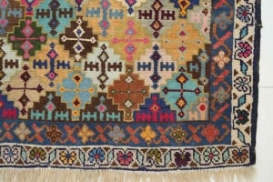 Antique Hand-Knotted Persian Iranian Rug - 3 - 3