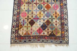 Antique Hand-Knotted Persian Iranian Rug - 3 - 6