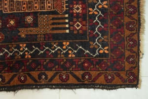 Antique Hand-Knotted Persian Iranian Rug – Lion Design - 4