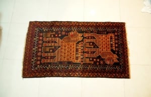 Antique Hand-Knotted Persian Iranian Rug – Lion Design - 2