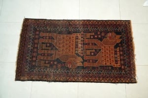 Antique Hand-Knotted Persian Iranian Rug – Lion Design - 5