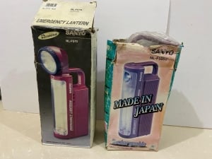 2 Old Stored Flashlight From The Brand Sanyo - 2