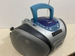 A Classic Portable Radio Equipped With A CD Player And Cassette Recorder From Thomson (Known As A Boombox - 4