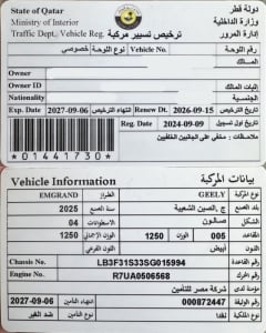 جيلي إمجراند موديل 2025، Y-15812 - 11
