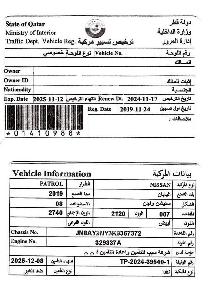 Nissan Patrol SUV Model 2019, C-11166 - 11