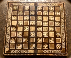 A Luxurious Traditional Game Board Featuring Chess And Dice - 4