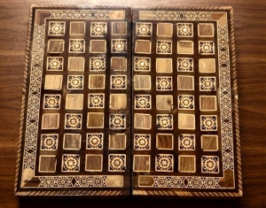 A Luxurious Traditional Game Board Featuring Chess And Dice - 8