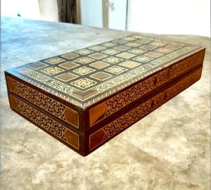 A Luxurious Traditional Game Board Featuring Chess And Dice - 7