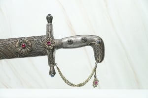 Rare Traditional Ottoman/Turkish Silver Sword – Handcrafted Filigree Work - 6