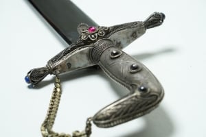 Rare Traditional Ottoman/Turkish Silver Sword – Handcrafted Filigree Work - 18