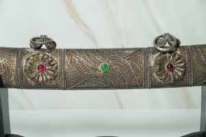Rare Traditional Ottoman/Turkish Silver Sword – Handcrafted Filigree Work - 5